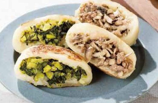 味噌とお漬物のおやきレシピ