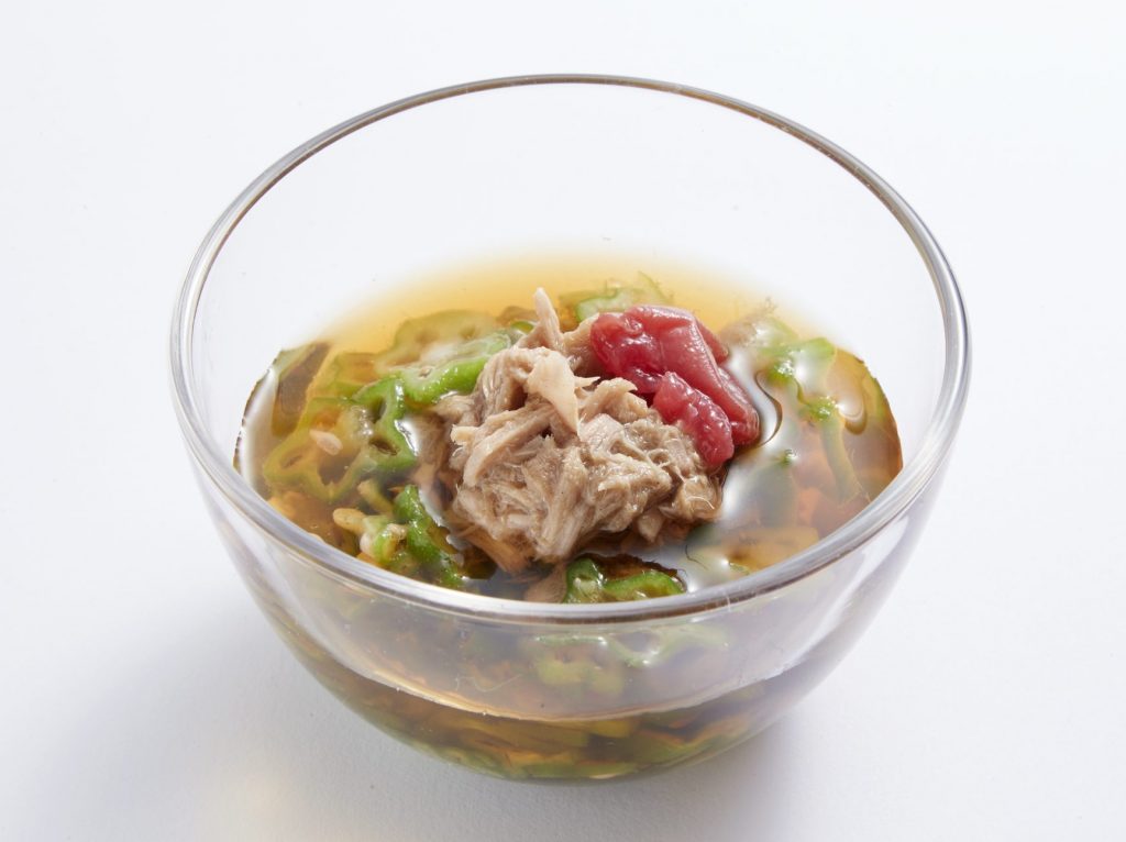 オクラとツナのめんつゆの画像