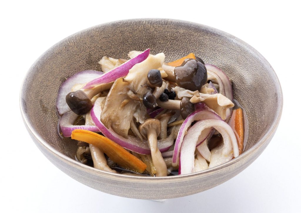 焼ききのこと生姜のピクルスの画像